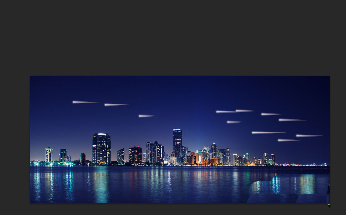 ps怎么做流星雨效果? ps唯美流星的绘制过程