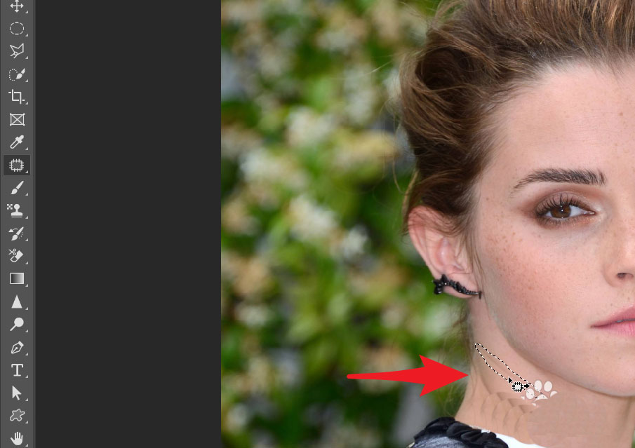 ps脖颈纹怎么去除? ps2021改善淡化脖子颈纹的技巧